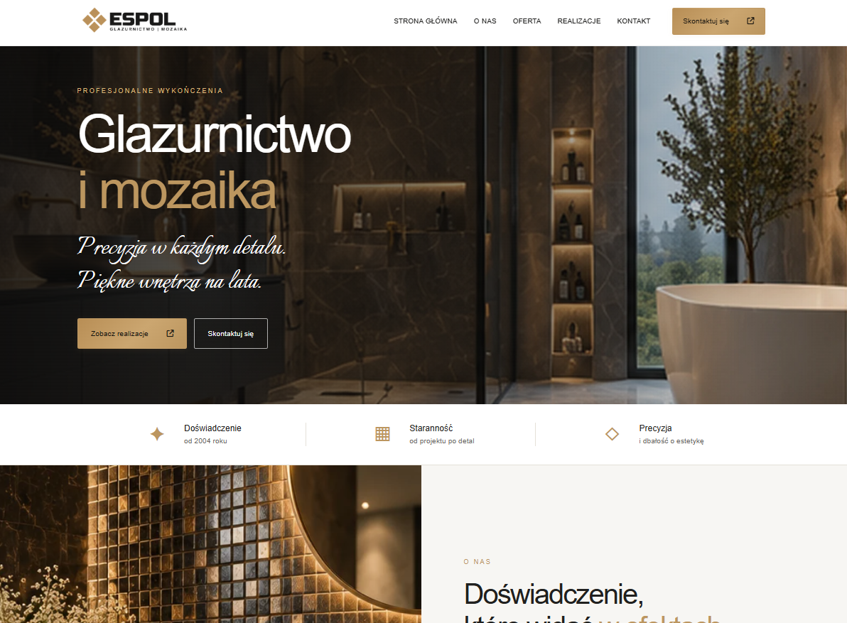Podgląd strony ESPOL